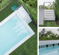 Piscine Infinity sans dalle en béton. Hors Sol Infinity Pool